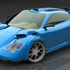 Prototype, Blue, Ferrari