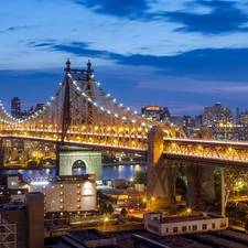 New York, bridge, Queensboro