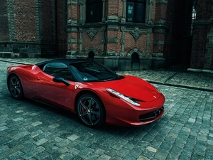 causeway, Street, Ferrari 458 Italia, 2009 - 2015, Red