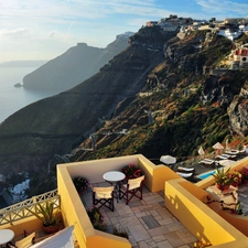 Restaurant, santorini, Greece