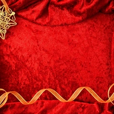 red hot, star, ribbon, textile