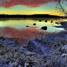 rime, coast, lakes