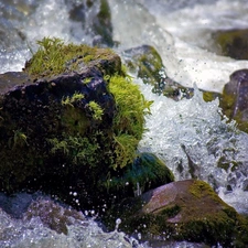 River, Stones, tear