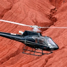 Eurocopter AS-350 Ecureuil, rocks