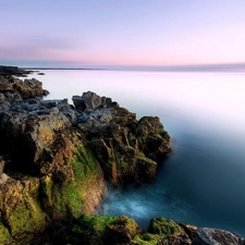 rocks, sea, Coast