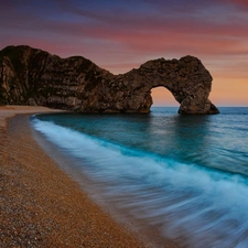 rocks, sea, coast