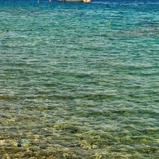 sea, Stones, rocks, Waves