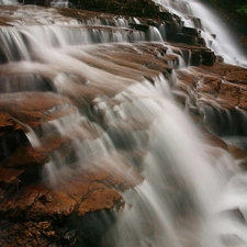 waterfall, Stones rocks