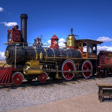Rogers, locomotive, steam