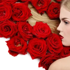 roses, Mena Suvari, make-up, Red, Women