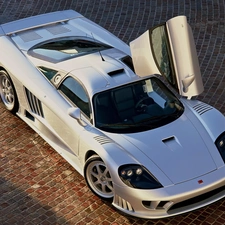 aerial, silver, Saleen S7