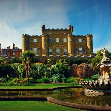 Scotland, Castle, Garden