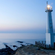 Lighthouses, sea
