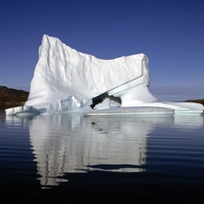 Sky, Ice, sea, mountains