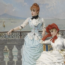 sea, terrace, Womens