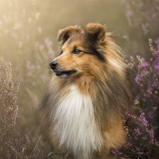 heather, dog, shetland Sheepdog