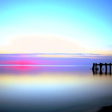 Sky, sea, Platform