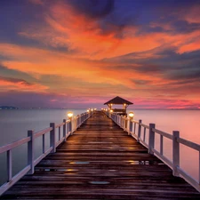 Great Sunsets, pier, Sky