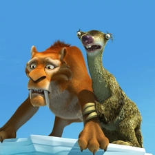 Ice Age, tiger, sloth, Ice Age