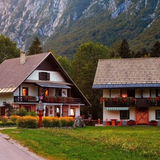 Slovenia, Mountains, Houses