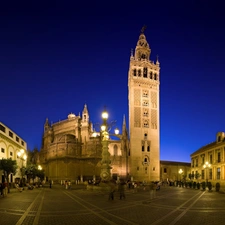 City at Night, Sevilla, Spain