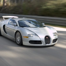 silver, full, speed, Veyron