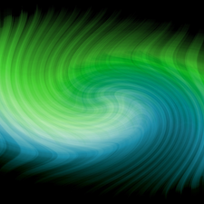 blue, fuzzy, spiral, Green