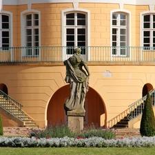 Rogalin, Stairs, Statue monument