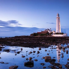 Stones, Lighthouses, sea