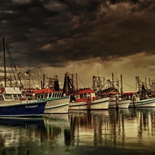 storm, Sky, fishing, Keja, Cutters