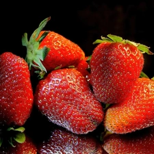 juicy, strawberries