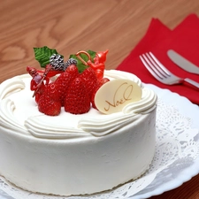 cake, strawberry