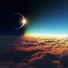 Sky, eclipse, sun, clouds