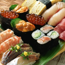 Sushi, japanese, package