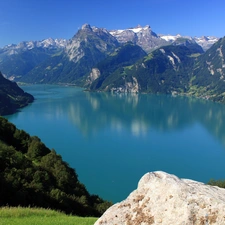 Switzerland, Mountains, lake