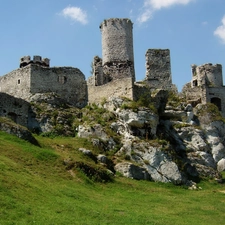 Tamerl, ogrodzieniec, Castle