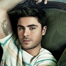 a man, Armchair, Tattoo, Zac Efron