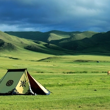 Tent, Steps, Mongolia