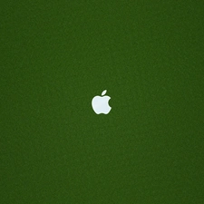 logo, Green, texture, Apple