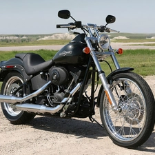 the spokes, Harley Davidson Softail Night Trai, spotlight