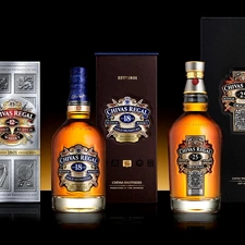 Whisky, Three, Bottles, Chivas Regal