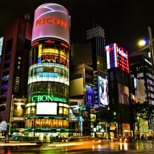 Tokio, Japan, Town, Street, buildings