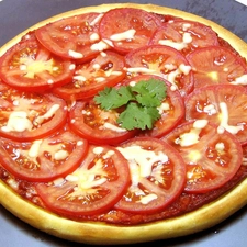 pizza, tomatoes