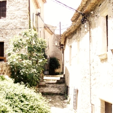 alley, Spain, Tossa de Mar