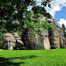 Czech Republic, bed-rock, Town, Adrspach