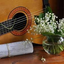 Tunes, lilies, Guitar