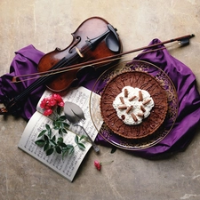 Tunes, dessert, violin