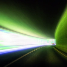 Green, tunnel