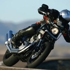 inclination, Harley Davidson XR1200, turn
