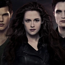 Actors, saga, Kristen Stewart, Robert Pattinson, Taylor Lautner, twilight